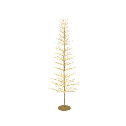 ALBERO 2048 LED ORO LUCI CALDO FREDDO H.270 2